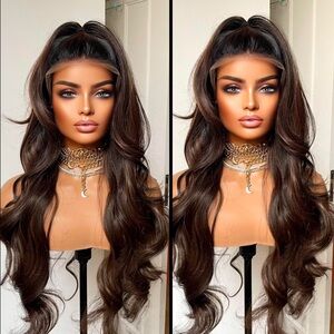 Human Hair Blended Lace Front Wig